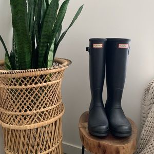 Matte Black Hunter Boots